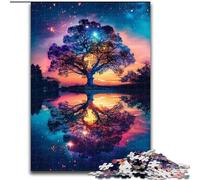 Rompecabezas Coloridos del Árbol de la Vida para Adolescentes, 1000 Piezas, desafío de Inteligencia Cerebral, Juguetes adictivos, Regalos de cumpleaños para Mayores de 14 años (26x38cm)