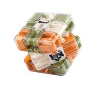 Rompecabezas complejo de bolas de laberinto 3D con bolas giratorias, entrenamiento cerebral, cubo de laberinto 3D, cubo mágico interactivo para niños, cumpleaños 8,5 cm (colorido)