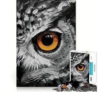Rompecabezas con diseño de Ojo de búho para Adolescentes, 1000 Piezas, Juguete Intelectual, Escape Relajante, Corte de Calidad, Regalo de Temporada (50x75cm)