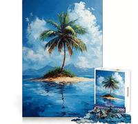 Rompecabezas con diseño de Palmeras en una Isla Tropical para Adolescentes, 1000 Piezas, Ideal para ejercitar la Mente, recreación Tranquila, Corte de precisión y como Regalo (38x52cm)