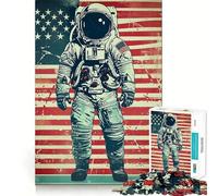 Rompecabezas con diseño de póster Espacial Retro para Adolescentes, 1000 Piezas, Juguete para desarrollar la Mente, diseño de Entretenimiento Suave, Regalo Premium (38x26cm)