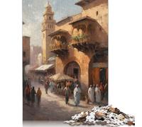 Rompecabezas con Encanto de Marrakech, Marruecos, desafiante y Estimulante, 100% cartón Reciclado, Ideal para Adultos y niños, 1000 Piezas (38 x 26 cm)
