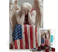 Rompecabezas con Estatua de ángel llorón para Adultos 1000 Piezas Juego de Memoria Cerebral Corte láser para un Ajuste Perfecto aliviar el estrés (50x75cm)