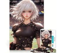 Rompecabezas con estética de fútbol Anime para Adolescentes,1000 Piezas,Divertido Juego de Memoria,Superficie Lisa sin Rebabas,Regalo de cumpleaños,Juguete para ejercitar la Mente (38x26cm)