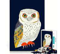 Rompecabezas con ilustración de búho para Adultos, 1000 Piezas, Rompecabezas Mental, Relajante, para armar, (38x52cm)
