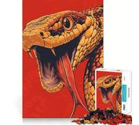 Rompecabezas con ilustración de Cabeza de Serpiente para Adolescentes, 1000 Piezas, Juego Mental, Juguete Relajante, Corte preciso, (50x75cm)