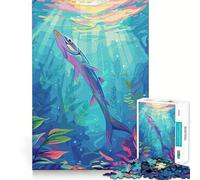 Rompecabezas con ilustración de Peces submarinos,1000 Piezas,diversión Garantizada,tecnología Avanzada de Corte láser,Juguete de Entretenimiento para Interiores (38x26cm)