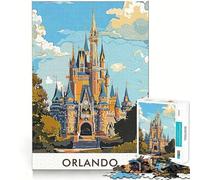 Rompecabezas con ilustración del Castillo de Orlando para Adultos, 1000 Piezas, Fine Logic Toy, Casual Relax, Neat Edge Fine Art Piece (38x52cm)