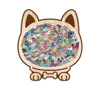Rompecabezas con imágenes de perros - Set estético de colores suaves, juguete interactivo para entrenamiento del cerebro, kit de montaje decorativo de madera, colección de regalos pensativos, piezas