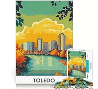 Rompecabezas con póster del Horizonte de Toledo para Adolescentes, 1000 Piezas, para Mejorar la Memoria, el Entretenimiento en casa, Bordes precisos, 38x52cm