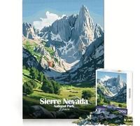 Rompecabezas con póster del Parque Nacional de Sierra Nevada, España, para Adolescentes, 1000 Piezas, Capacidad Cerebral, relajación Informal, Cierre Fino, (50x75cm)