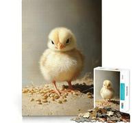 Rompecabezas con Retrato de Pollito Enojado,1000 Piezas,Juguete de construcción Focus,Ajuste Firme,Montaje Seguro,Juguete de Entretenimiento para Interiores (50x75cm)