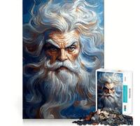 Rompecabezas con Retrato de un Anciano poderoso para Adolescentes, 1000 Piezas, Juego de lógica, pasatiempo para el hogar, Corte preciso, Regalo para Festivales 50x75cm