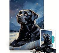 Rompecabezas con Retrato de un Labrador Amarillo para Adolescentes, 1000 Piezas, Wise Think Toy, diversión y Entretenimiento, decoración de Pared con Corte nítido (50x75cm)