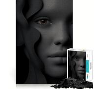 Rompecabezas con Retrato Texturizado y Tela fluida para Adolescentes, 1000 Piezas, Pure Logic Toy, Quiet Calm Clean Cut, decoración de Pared 38x52cm