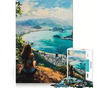 Rompecabezas con Vista panorámica de Río de Janeiro, 1000 Piezas para Adultos Mejora la Memoria Diversión Relajante Corte Regalo Memorable (50x75cm)