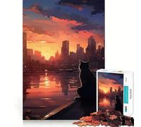 Rompecabezas Contemplación del Atardecer de 1000 Piezas para Adolescentes Juego Inteligente para fomentar la convivencia y Crear una Obra de Arte 50x75cm