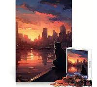 Rompecabezas Contemplación del Atardecer de 1000 Piezas para Adolescentes Juego Inteligente para fomentar la convivencia y Crear una Obra de Arte 50x75cm