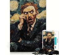 Rompecabezas Contemplación Estrellada para Adultos, 1000 Piezas, Juguete Inteligente, Juego Relajante, Arte de Corte preciso, Coleccionable 38x26cm