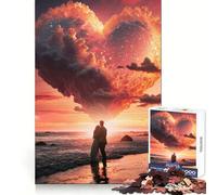 Rompecabezas Contemplando la Puesta de Sol de 1000 Piezas para Adultos Regalo Ideal para ejercitar la Mente y Relajarse Un Regalo Memorable 50x75cm