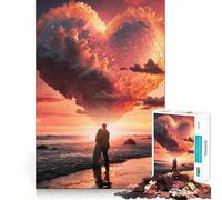 Rompecabezas Contemplando la Puesta de Sol de 1000 Piezas para Adultos Regalo Ideal para ejercitar la Mente y Relajarse Un Regalo Memorable 50x75cm