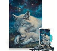 Rompecabezas Corazón de Lobo en el Mar de Las Estrellas de 1000 Piezas Diversión para ejercitar la Mente Piezas de Ajuste preciso Un pasatiempo Fascinante para los Momentos de Ocio