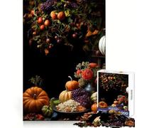 Rompecabezas Cosecha DE OTOÑO de 1000 Piezas para adolescentesPiensa Que el Tiempo de Entrenamiento está Bien invertidoBordes definidosRegalo Festivo (38x26cm)