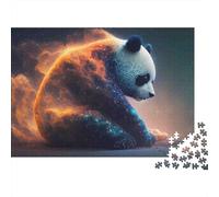Rompecabezas Cosmic Panda Fantasy de 1000 Piezas, Galaxia Cósmica Panda para Adultos, Juego Educativo, Hermosa decoración, desafío, Alta dificultad, Regalos de cumpleaños, 70x50cm/1000 Piezas