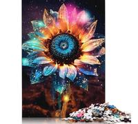 Rompecabezas cósmico de Galaxia y Girasol, Juegos creativos, Rompecabezas de cartón Premium para Mujeres y Hombres, Regalo de cumpleaños, 1000 Piezas (26 x 38 cm)