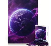 Rompecabezas Cosmos Morados para Adultos, 1000 Piezas, Fortalece la Memoria, Pasatiempo en Casa, Bordes Lisos, Regalo Elegante (38x26cm)
