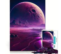 Rompecabezas Cosmos Morados para Adultos, 1000 Piezas, Rompecabezas Mental, Disfrute del Ensamblaje Lento, (50x75cm)