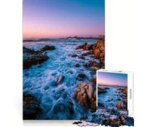 Rompecabezas Costa rocosa al Atardecer para Adolescentes, 1000 Piezas, estimula la Memoria, Relajante, Divertido, de Corte Premium, Regalo Elegante (38x52cm)