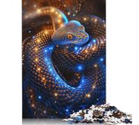 Rompecabezas Creativo de 500 Piezas de Serpiente Celestial Cósmica para Adultos. Rompecabezas de Madera. Juego Educativo para Adultos. 500 Piezas (52 x 38 cm).