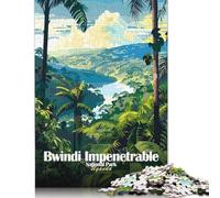 Rompecabezas creativos de 1000 Piezas del Parque Nacional Impenetrable de Bwindi, Uganda, para Adultos y Rompecabezas de Papel, Juguetes educativos de 38 x 26 cm (1000 Piezas)