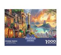 Rompecabezas Cristo Redentor_ Brasil 1000 Piezas De Lógica - para Adultos, Niños Y Toda La Familia, Puzzle Juego Didáctico, 38x26cm/1000pcs