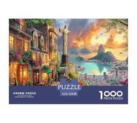Rompecabezas Cristo Redentor_ Brasil 1000 Piezas De Lógica - para Adultos, Niños Y Toda La Familia, Puzzle Juego Didáctico, 52x38cm/1000pcs