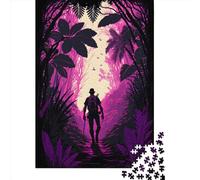 Rompecabezas Cuadrado Creativo de 1000 Piezas Caminando hacia la luz para Adultos. Juego Educativo de Papel. Medidas: 38 x 26 cm / 1000 Piezas.