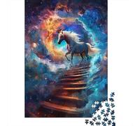 Rompecabezas Cuadrado Creativo de 1000 Piezas con diseño de Caballo y Animal para Adultos. Juego de Rompecabezas de Madera, Juguete e Ingenioso. 1000 Piezas (75x50cm)