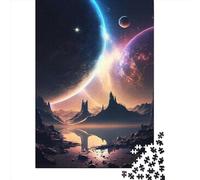 Rompecabezas Cuadrado Creativo de 1000 Piezas con temática de paisajes celestiales y Naturales para Adultos. Juego de Rompecabezas de Madera, Juguete e Ingenioso. 1000 Piezas (75x50cm)