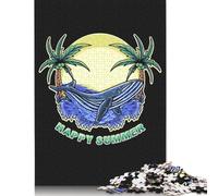 Rompecabezas Cuadrado Creativo de 1000 Piezas Happy Summer Whale para Adultos y Rompecabezas de Madera, Juego Intelectual, 1000 Piezas (75 x 50 cm)