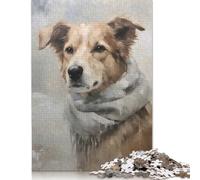 Rompecabezas Cuadrado Creativo de 500 Piezas con el Retrato de un Buen niño para Adultos y Rompecabezas de Madera. Juego desafiante de 500 Piezas (52 x 38 cm).