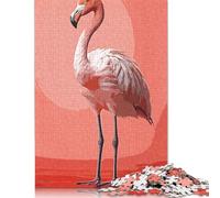 Rompecabezas Cuadrado Creativo de Flamenco Vintage de 1000 Piezas para Adultos y Rompecabezas de Madera. Juego desafiante. 1000 Piezas (75 x 50 cm).