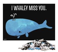 Rompecabezas Cuadrado Creativo Whaley Miss CHU Sweet Boyf de 1000 Piezas para Adultos y Rompecabezas de Madera, Juguete de Juego Intelectual de 1000 Piezas (75x50cm)