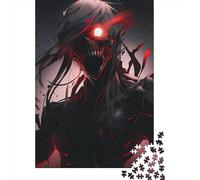 Rompecabezas Cuadrado de 1000 Piezas Color Rojo Sangre con Sombras para Adultos y Rompecabezas de Madera 1000 Piezas (75x50cm)