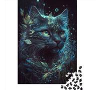 Rompecabezas Cuadrado de 1000 Piezas con diseño de Gato Persa. Adorable y Creativo, Ideal para Adultos aliviar el estrés. Un Regalo navideño único. Medidas: 38 x 26 cm / 1000 Piezas.