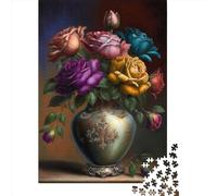 Rompecabezas Cuadrado de 1000 Piezas con diseño de pétalos hipnóticos para Adultos Medidas: 38 x 26 cm.