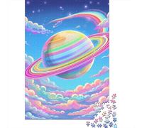 Rompecabezas Cuadrado de 1000 Piezas con Forma de Planeta Hermoso para Adultos. Rompecabezas de Madera Educativo. Juego Familiar. 1000 Piezas (75x50cm)