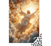 Rompecabezas Cuadrado de 1000 Piezas con la Imagen de Jesús para Adultos, Juguete Educativo de Madera, 38 x 26 cm / 1000 Piezas