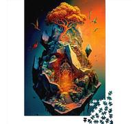 Rompecabezas Cuadrado de 1000 Piezas con Paisaje fantástico para Adultos. Rompecabezas de Papel, Juguete Educativo para Aprender y Jugar en Familia. 38 x 26 cm / 1000 Piezas