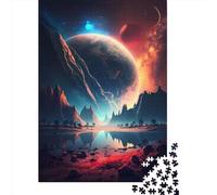 Rompecabezas Cuadrado de 1000 Piezas con temática de fantasía, Anime y paisajes. Ideal para Adultos y niños Medidas: 38 x 26 cm.